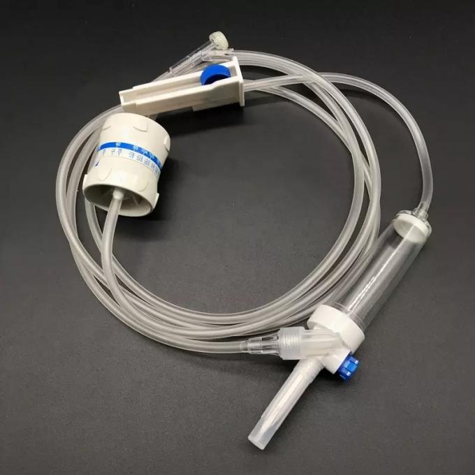 Medical Consumable Infusion Transfusion Set Iv Drip Set With Flow Regulator