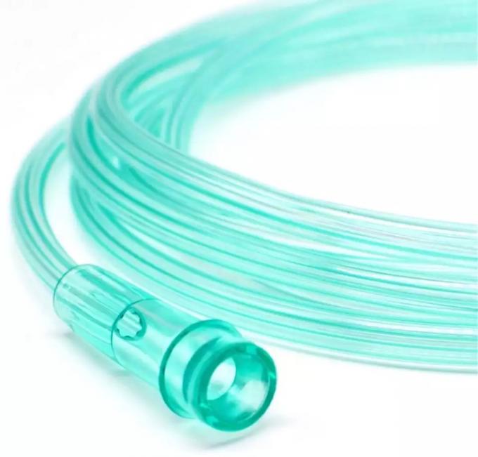 Disposable Medical Soft PVC Oxygen Cannula 2.1m Oxygen Connection Tubing