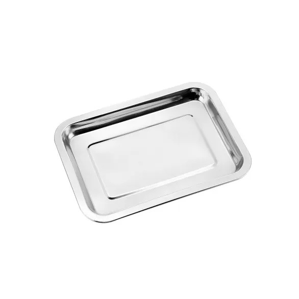Stainless Steel Surgical Tray With Lid - Dental Instrument Organizer