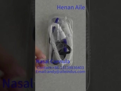 What should be noted when using a nasal oxygen cannula?