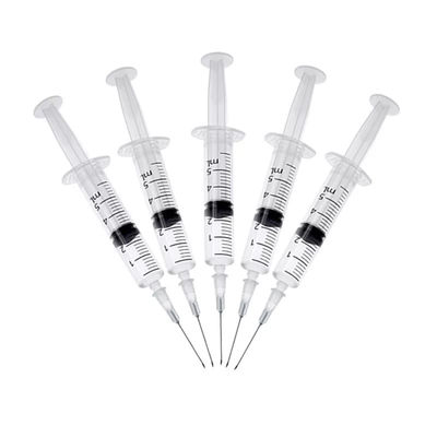 Hypodermic Injection Disposable Sterile Syringe 5ml Luer Slip Syringe With Needle