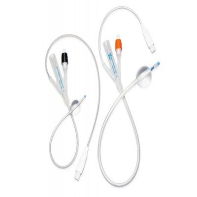 400mm Length Medical Disposable Soft 2-way 3-way Temperature Sensor All Silicone Foley Catheter With Ballon