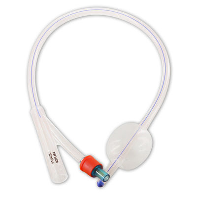 Foley Catheter 3 Ways Pure Silicone with Coude Tip (Tiemann)