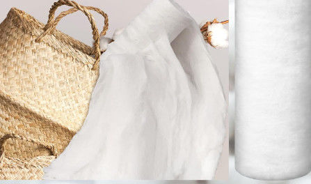 100% Bleached Cotton Roll With X-ray Dectable Thread With High Absorbency Super Softness Packed By Woven Bag