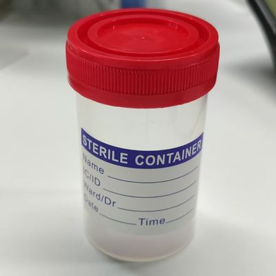 Urine Container Sterile Sample Specimen Cup With Label 15ml-120ml Sterile Urine Container