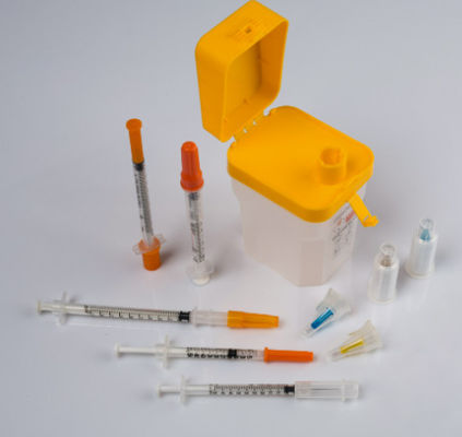 Medical Disposable Insulin Syringe 1ml 0.5ml 0.3ml Diabetic Insulin Syringe With Fixed Needle