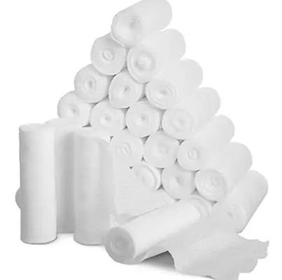 100% Cotton Medical Supplies Wound Healing Stretch Gauze Bandage Roll