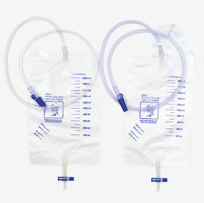 2000ml Medical Urine Meter Men'S Urine Collection Bag Set Leg Urine Disposable Bag With T-tapp Valve