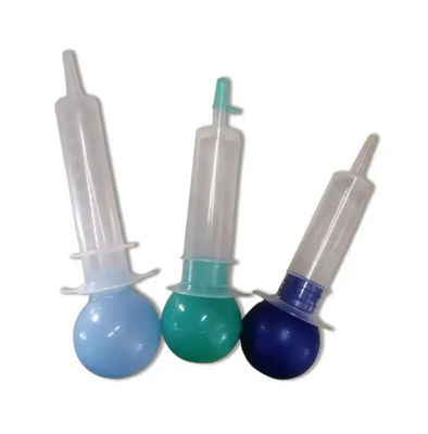 80ml Bulb Irrigation Syringe Irrigating Dental Syringes Sterilized Plastic Bulb Syringes With Tip Cap