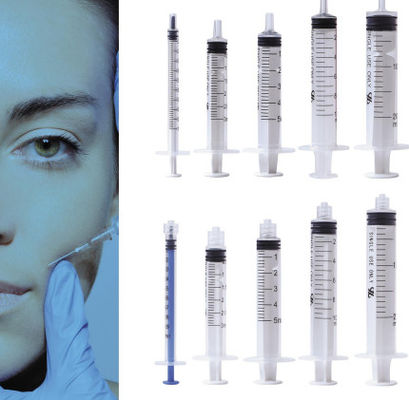 1ml 3ml 5ml 10ml 20ml High Transparent PC Luer Lock Beauty Syringe Mono Screw For Cosmetics