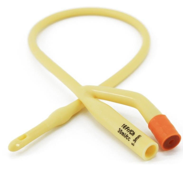 2 Way Silicone Coated Catheter Latex Male External Foly Catheter With size fr 6 - fr 26