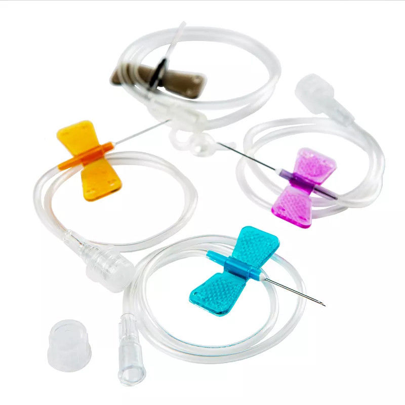 Disposable Medical Sterile 20G 21G 22G 23G Scalp Vein Sets Double Wings Butterfly Type Needle