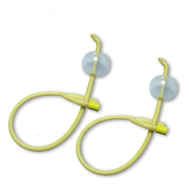 2-Way Tiemann Silicone Coated Catheter Balloon Catheter Silicone Foley Catheter