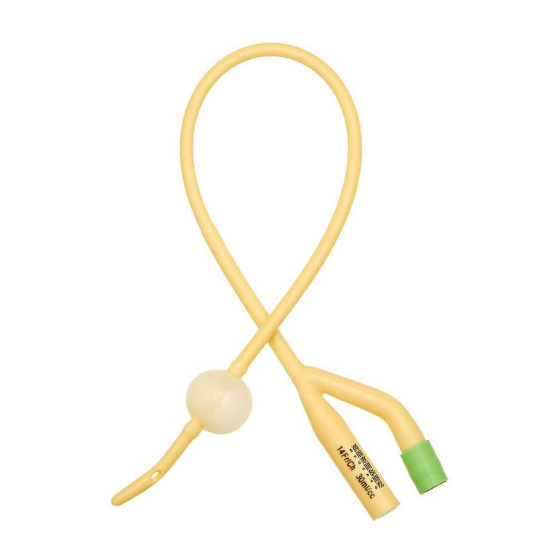 2-Way Tiemann Silicone Coated Catheter Balloon Catheter Silicone Foley Catheter