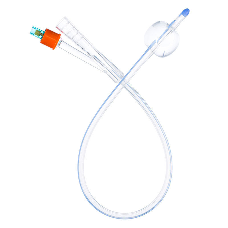 Foley Balloon Catheter 2 Way Silicone Coated Catheter For Hospital