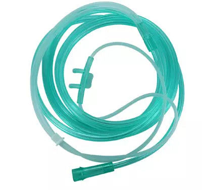 Medical Sterile Nose Oxygen Cannula With Soft Curved Straight Prong