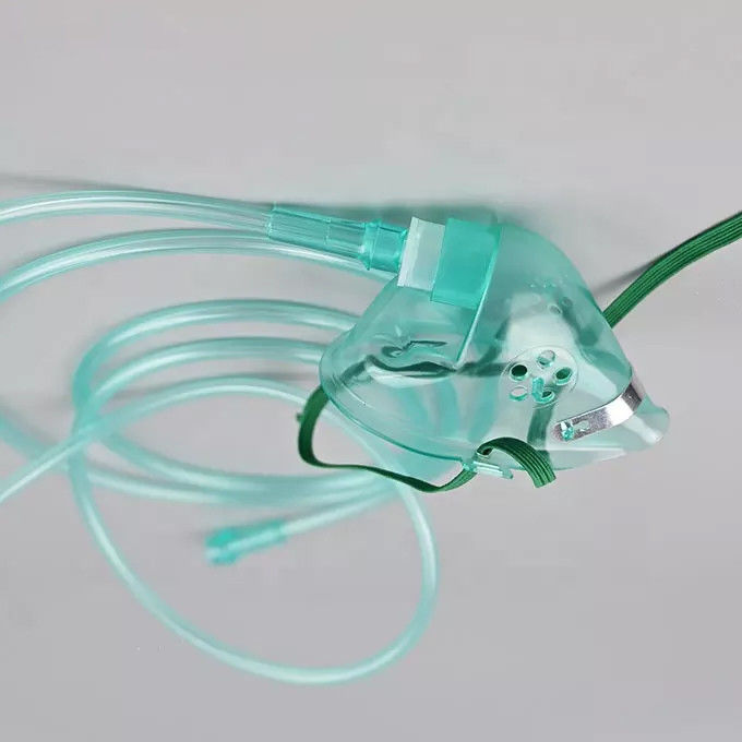 Disposable Emergency Medical Oxygen Mask Medical PVC Oxygen Mask