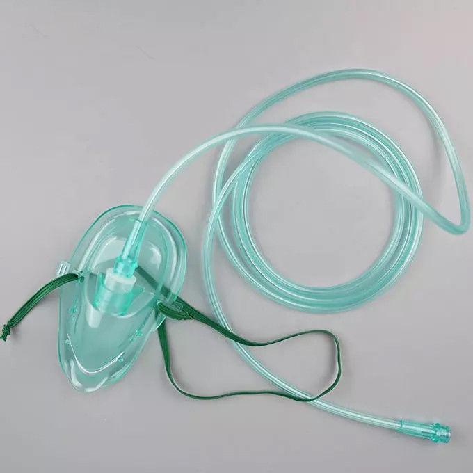 Disposable Emergency Medical Oxygen Mask Medical PVC Oxygen Mask