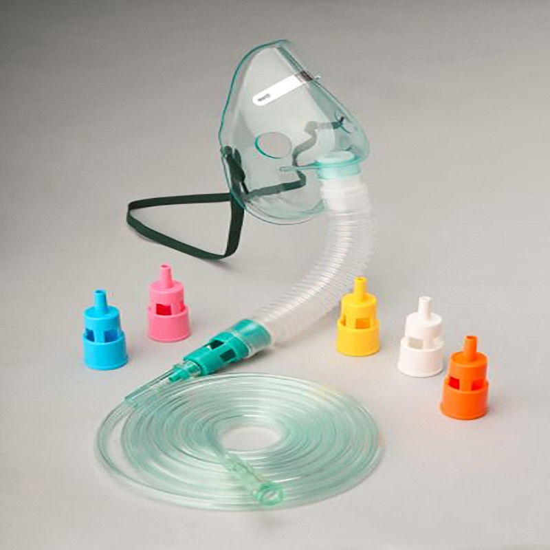 Respiratory Venturi Oxygen Mask For Oxygen Concentartor With 2.1m Tubing