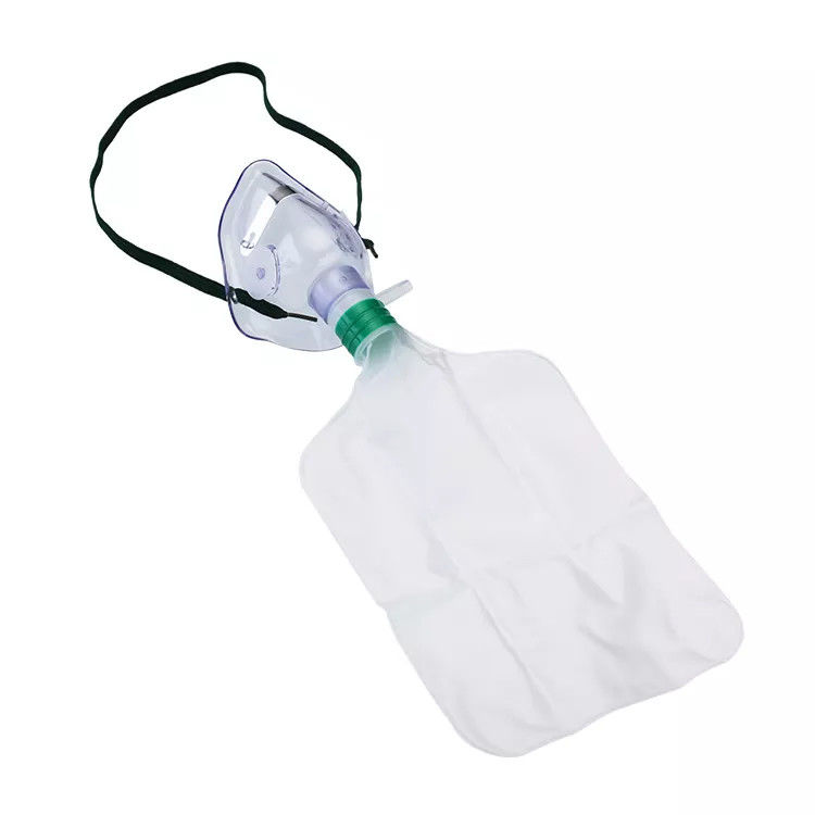 High Concentration Non-Rebreathing Mask With Head Strap Adjustable Nose Clip And A 2.1m Tube