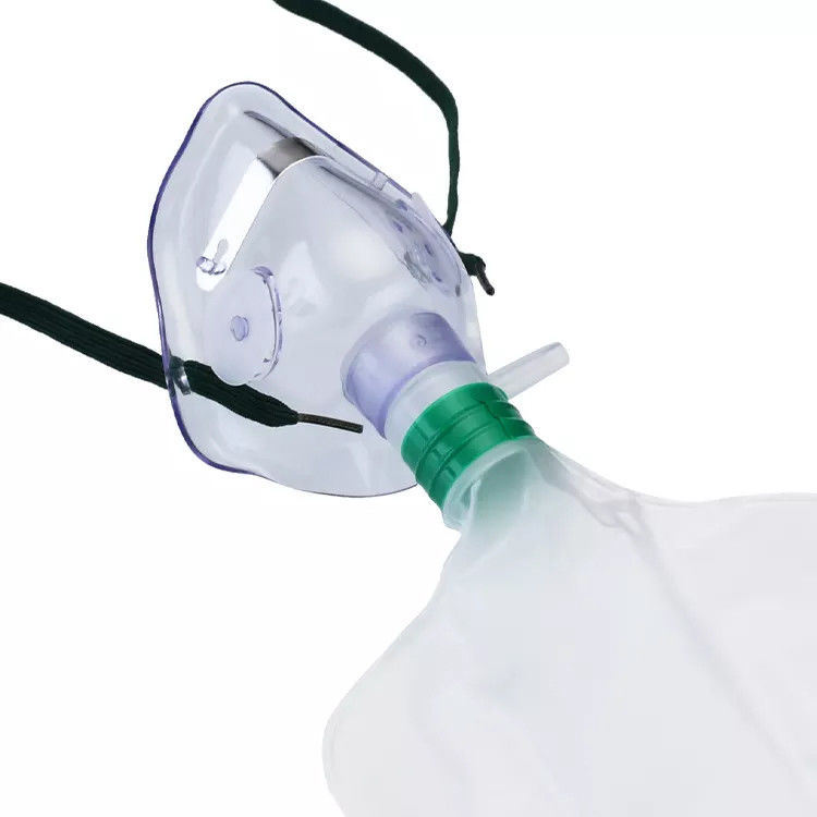 High Concentration Non-Rebreathing Mask With Head Strap Adjustable Nose Clip And A 2.1m Tube