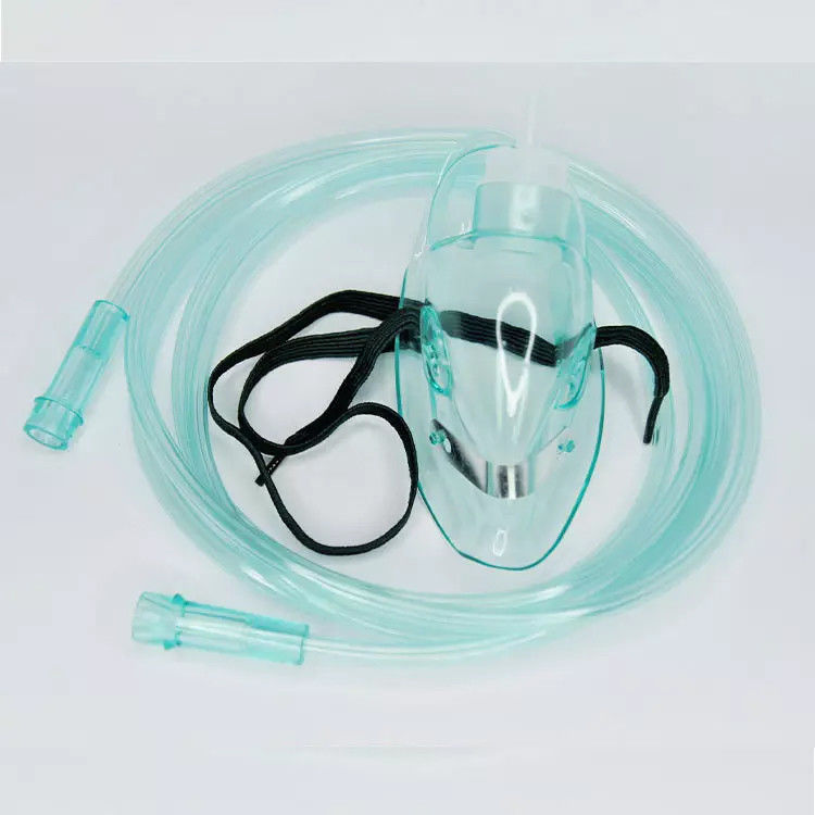 Pediatric Portable Sterile PVC Material Simple Oxygen Mask With 7ft Tubing