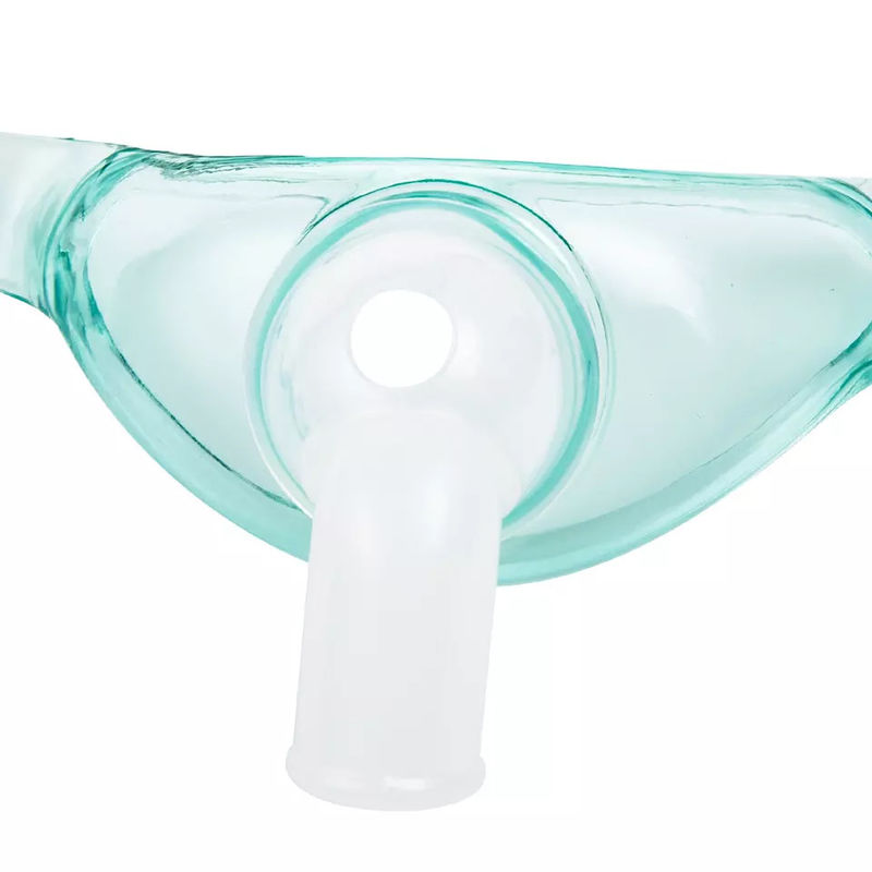 Good Visualization Disposable Trachestomy Mask With 360 Degree Swivel Connector ，Suction And Oxygen Delivery
