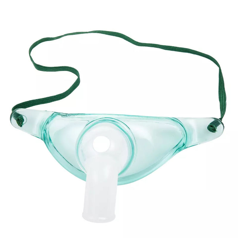 Good Visualization Disposable Trachestomy Mask With 360 Degree Swivel Connector ，Suction And Oxygen Delivery