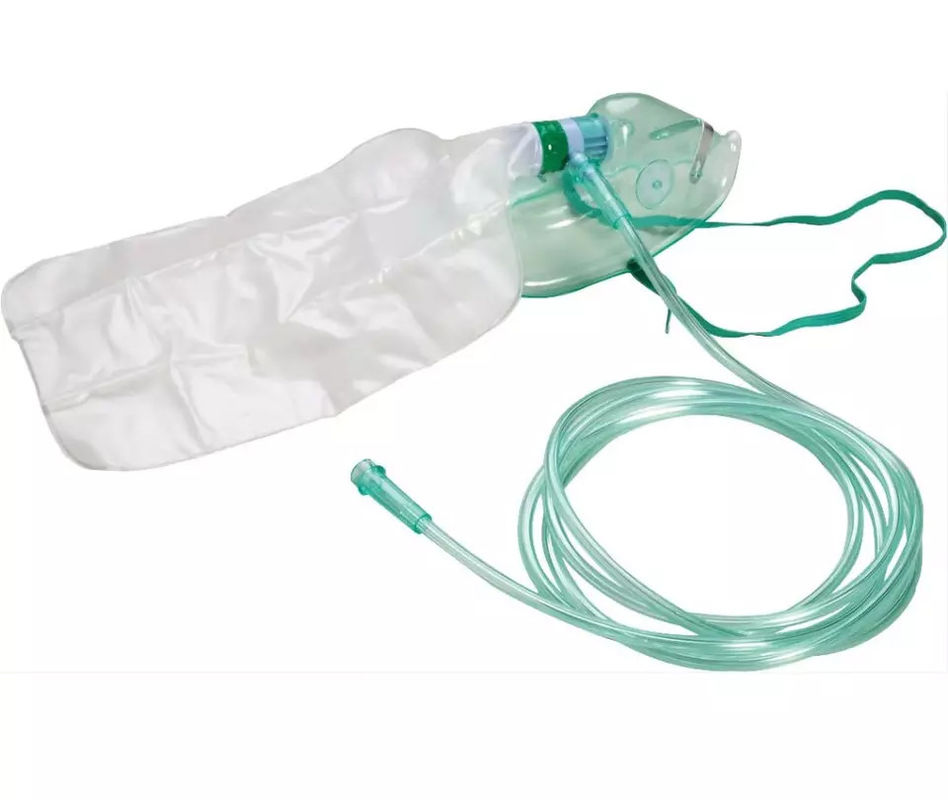 Medical Portable Oxygen Mask Non Rebreathing Mask Kit With 1000ml Reservoir Bag