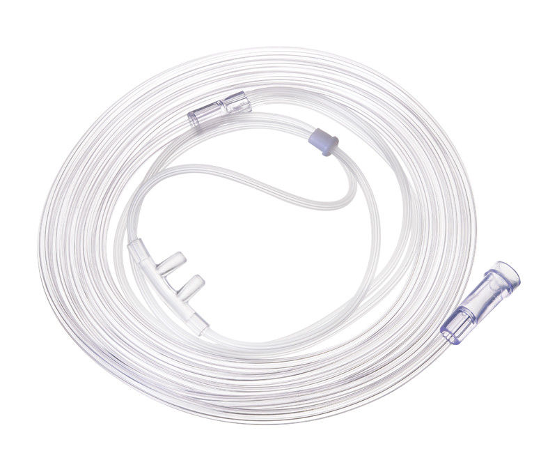 Medical PVC Nasal Cannula Tube Oxygen Dipping 2.1m Soft Star Lumen Tubing