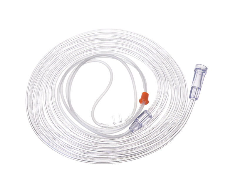 Medical PVC Nasal Cannula Tube Oxygen Dipping 2.1m Soft Star Lumen Tubing