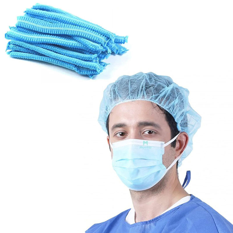 Non Woven Medical Consumables Disposable Hair Cap Beauty Bouffant Caps