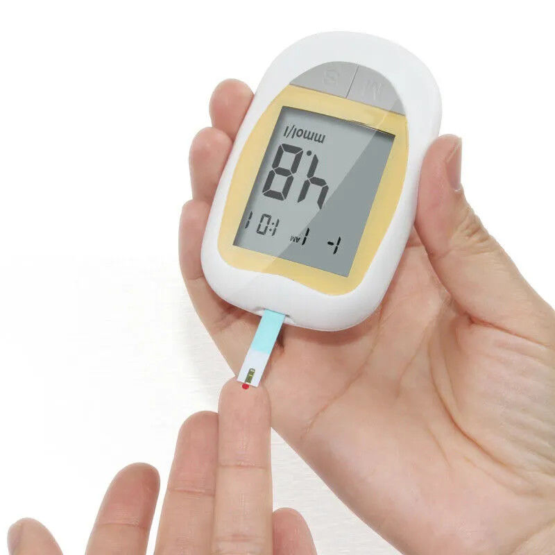 Diabetic Household Monitor Blood Sugar Glucometer 50 Strips Needles Lancets