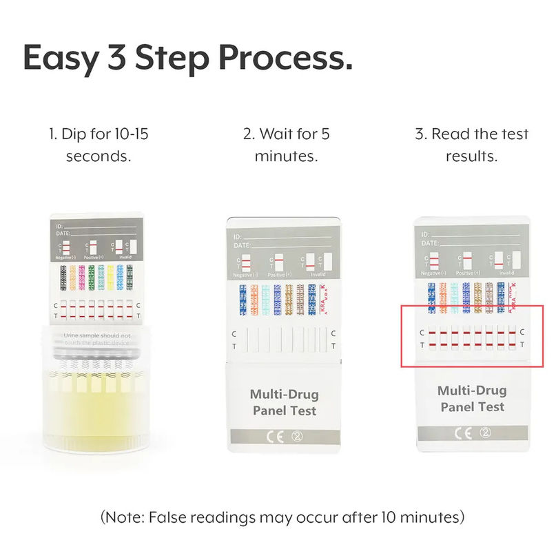 6 Panel Multi Drug One Step Urine Drug Abuse Test Kit Medical Diagnostic