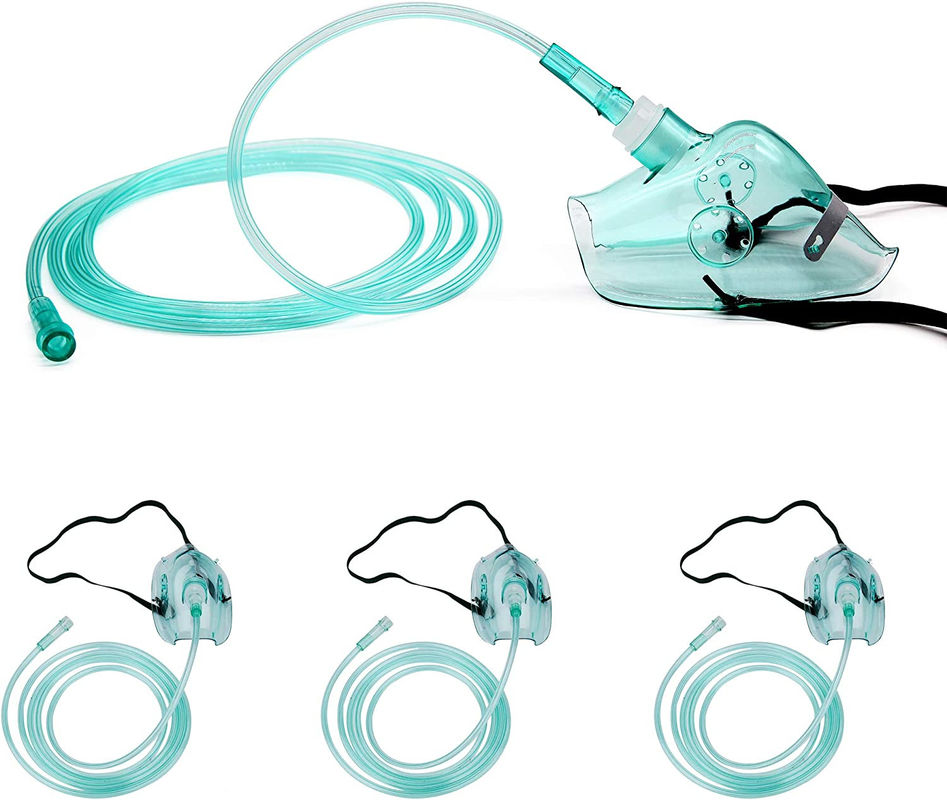 Medium Concentration Oxygen Mask With 2m Tube XS/S/M/L/XL Portable Medical Single-use PVC