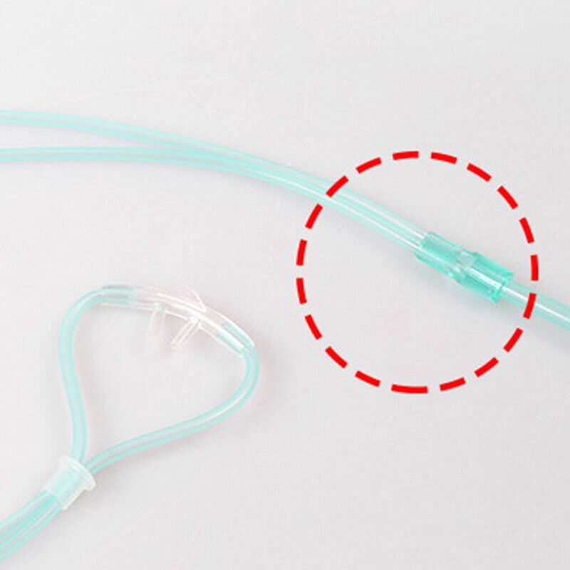 Medical Nasal Oxygene Cannula Disposable Curved Flared Soft Prongs Oxygen Tube