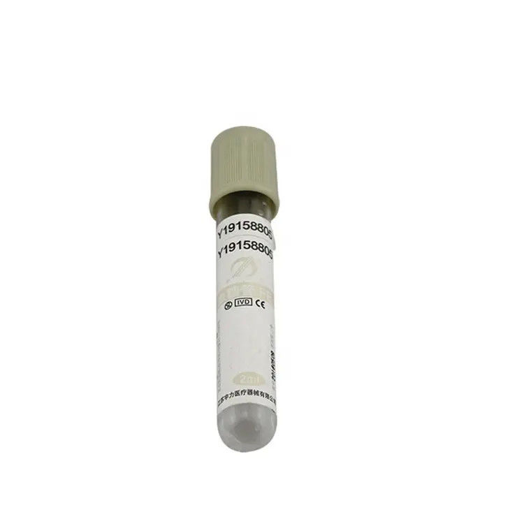 Sterilized Vacuum Blood Collection Glucose Tube Grey Disposable Medical Products