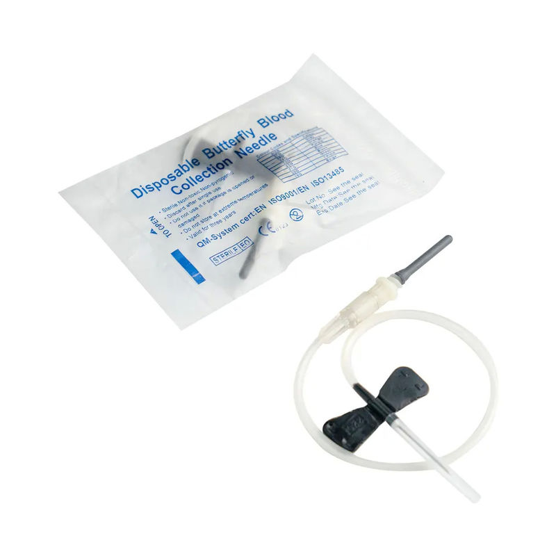 Two Winged Blood Collection Set Disposable Butterfly Needle With Needle Holder