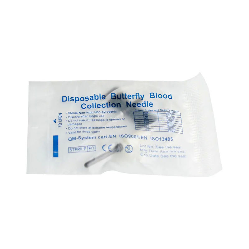 Two Winged Blood Collection Set Disposable Butterfly Needle With Needle Holder