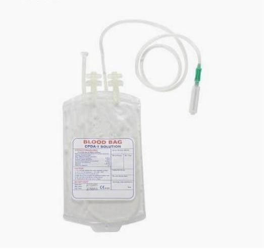 CE/ISO 13485 Medical Disposable 450ml 500ml Single CPDA Blood Collection Bag