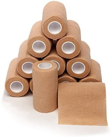Self Adhesive Sports Tape Wrist Ankle Sterile Gauze Bandage Rolls Surgical Gauze Rolls