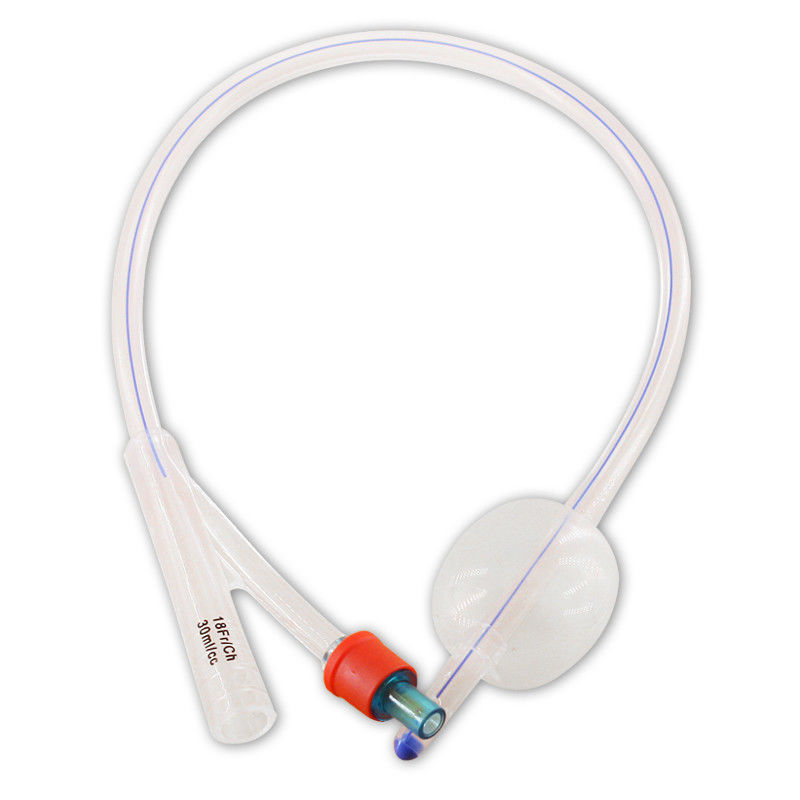 Foley Catheter 3 Ways Pure Silicone with Coude Tip (Tiemann)