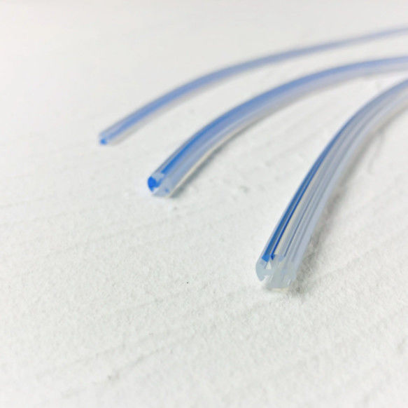 Hubless Medical Silicone Round Channel Fluted Drains Catheter Round Drainage Round Perforated Drain Tube