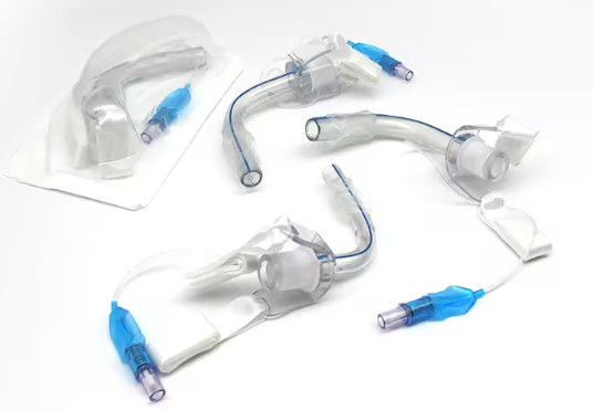 Disposable PVC Tracheotomy tube High Volume Low Pressure Cuff ISO Standard Connector Smooth Round Tip