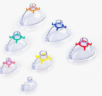 Soft Inflated Anaesthesia Air Cushion Mask For Good Sealing And Patient Comfort With Removable Hook Rings