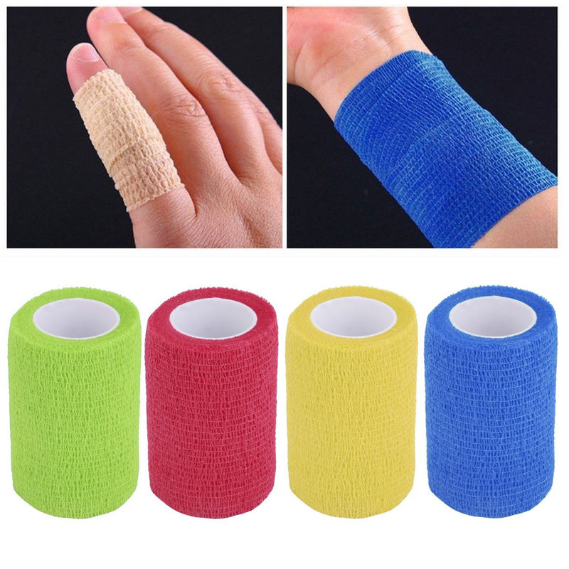 50-100mm Slef Adhesive Bandage Made By Non Woven Or Cotton With High Elastic Fabric For Surgery Customized Size Color
