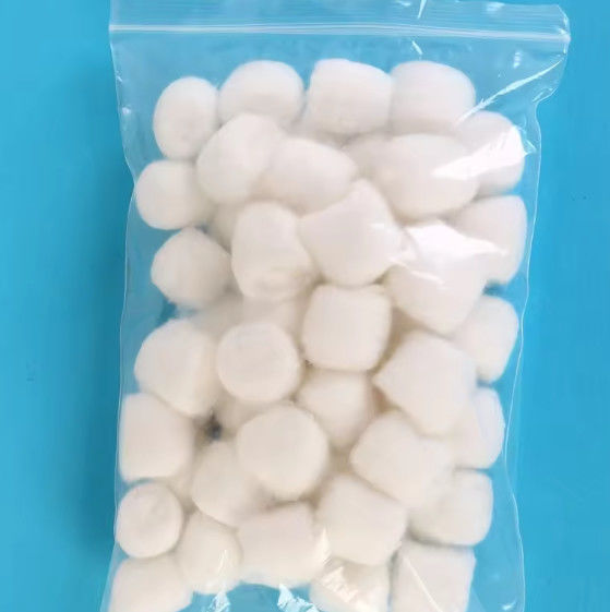 100% Pure Cotton 0.5G Cotton Ball Superior Asorbency With X-ray Absorbing Blood And Exudates