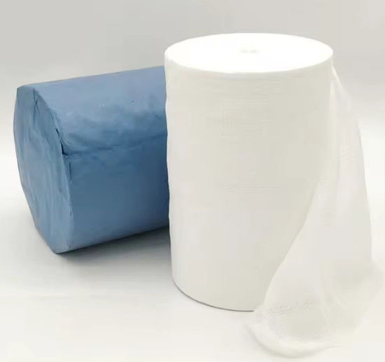 90cmx100cm High Absorbency Gauze Roll 100% Bleached Cotton With X Ray Detectable Thread Packed By Woven Bag
