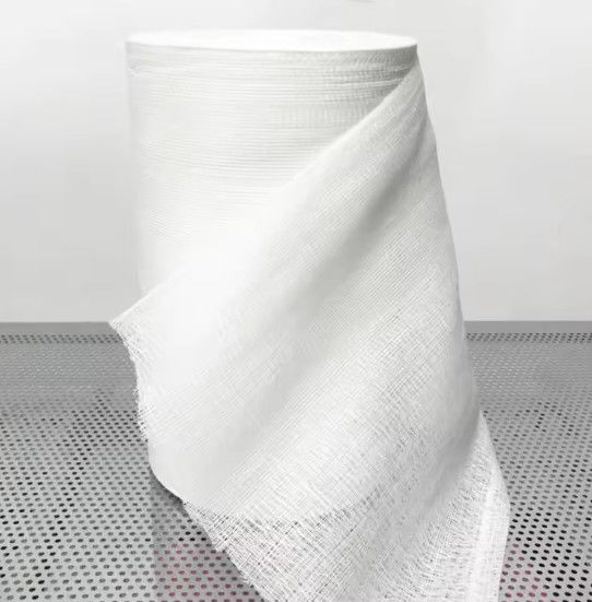 90cmx100cm High Absorbency Gauze Roll 100% Bleached Cotton With X Ray Detectable Thread Packed By Woven Bag