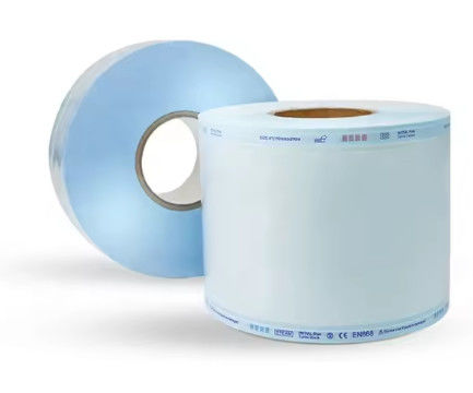 Medical Grade 55mm*200m Sterilization Heat Sealing Flat Reel  For Dental Equipment